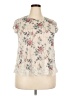 Xhilaration Ivory Short Sleeve Blouse Size XXL - photo 1
