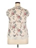 Xhilaration Ivory Short Sleeve Blouse Size XXL - photo 2