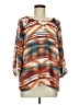 Cato Orange 3/4 Sleeve Blouse Size L - photo 1