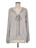 Ramy Brook 100% Polyester Gray Long Sleeve Blouse Size M - photo 1