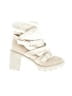 INC International Concepts Ivory Ankle Boots Size 6 1/2 - photo 1