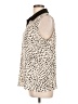 Pleione 100% Polyester Animal Print Ivory Sleeveless Blouse Size L - photo 5