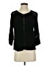 John Paul Richard 100% Rayon Black 3/4 Sleeve Blouse Size S - photo 1