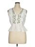 Sim & Sam 100% Rayon White Sleeveless Blouse Size XL - photo 1