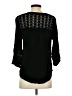 John Paul Richard 100% Rayon Black 3/4 Sleeve Blouse Size S - photo 2