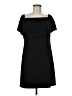 Charles Henry Solid Black Casual Dress Size M - photo 1