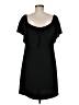 Charles Henry Solid Black Casual Dress Size M - photo 2