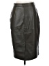 MNG 100% Polyester Gray Faux Leather Skirt Size 4 - photo 2