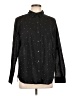 Old Navy Polka Dots Black Long Sleeve Button-Down Shirt Size L - photo 1