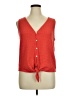 Sanctuary Red Sleeveless Blouse Size XL - photo 1