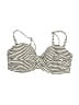 H&M Stripes Ivory Swimsuit Top Size Lg (36D) - photo 1