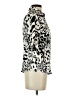 Cache Animal Print Ivory Short Sleeve Silk Top Size S - photo 4