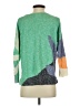 Nic + Zoe Color Block Green Pullover Sweater Size S - photo 2