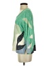 Nic + Zoe Color Block Green Pullover Sweater Size S - photo 5