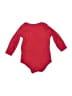 Hb 100% Cotton Solid Red Long Sleeve Onesie Size 6-9 mo - photo 2