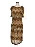 Sharagano Chevron-herringbone Brown Casual Dress Size 8 - photo 1
