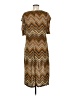 Sharagano Chevron-herringbone Brown Casual Dress Size 8 - photo 2