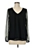 Boden 100% Polyester Black Long Sleeve Blouse Size 8 - photo 1