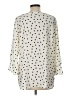 Van Heusen 100% Polyester Polka Dots Ivory 3/4 Sleeve Blouse Size L - photo 2