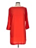 Tildon 100% Polyester Solid Red Casual Dress Size L - photo 1