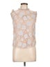 Monteau Silver Sleeveless Blouse Size L - photo 1
