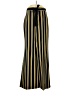 Lena Gabrielle Stripes Gold Black Casual Pants Size 8 - photo 1