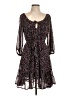 Amisu 100% Polyester Paisley Purple Cocktail Dress Size EU 42 / US 12 - photo 1