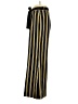 Lena Gabrielle Stripes Gold Black Casual Pants Size 8 - photo 5