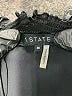 1.State 100% Polyester Black Sleeveless Blouse Size M - photo 7