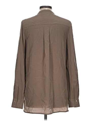 Vince. Long Sleeve Silk Top (view 2)