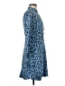 A.L.C. Animal Print Blue Casual Dress Size 8 - photo 4