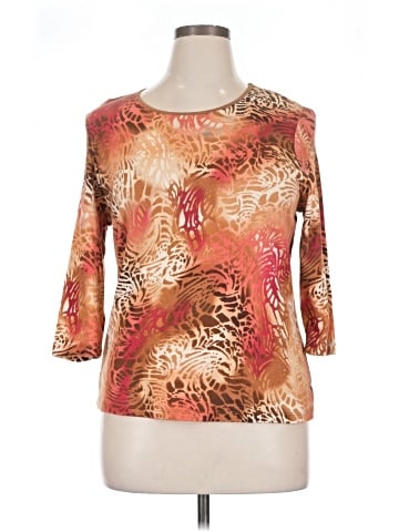 JM Collection 3/4 Sleeve Top (view 1)