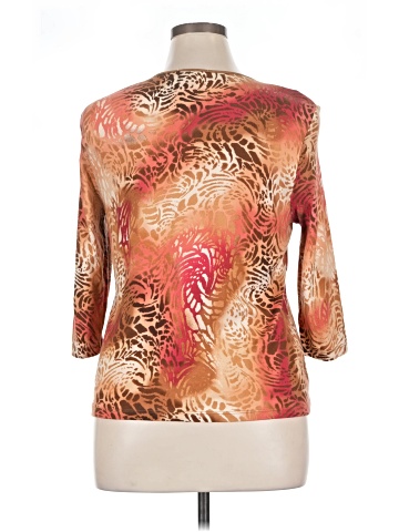JM Collection 3/4 Sleeve Top (view 2)