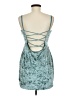 NBD Metallic Teal Cocktail Dress Size M - photo 2