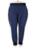 Assorted Brands Solid Blue Active Pants Size 3X - photo 1