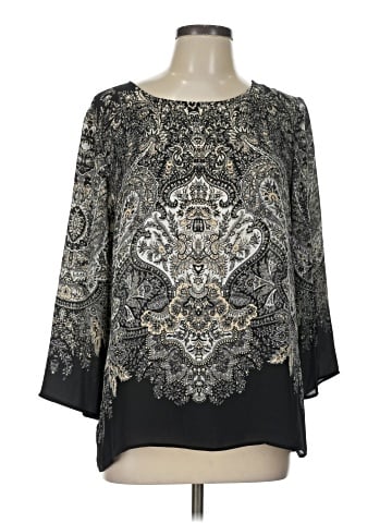 Rose + Olive 3/4 Sleeve Blouse (view 1)