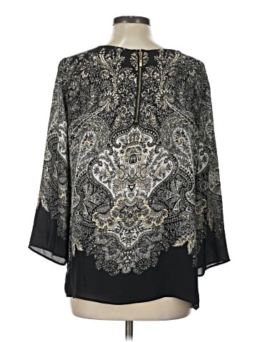 Rose + Olive 3/4 Sleeve Blouse (view 2)