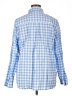 Caslon 100% Cotton Checkered-gingham Blue Long Sleeve Button-Down Shirt Size 1X - photo 2