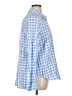 Caslon 100% Cotton Checkered-gingham Blue Long Sleeve Button-Down Shirt Size 1X - photo 4