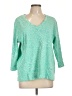 Fresh Produce 100% Cotton Green Pullover Sweater Size 12F - photo 1