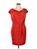 MICHAEL Michael Kors Solid Red Orange Cocktail Dress Size XL - photo 1