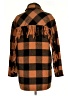 Aqua Plaid Orange Coat Size XS - photo 2
