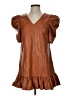 Glam 100% Polyester Brown Casual Dress Size S - photo 1