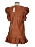 Glam 100% Polyester Brown Casual Dress Size S - photo 2