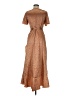 Simplee 100% Polyester Brown Casual Dress Size M - photo 2