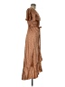 Simplee 100% Polyester Brown Casual Dress Size M - photo 4