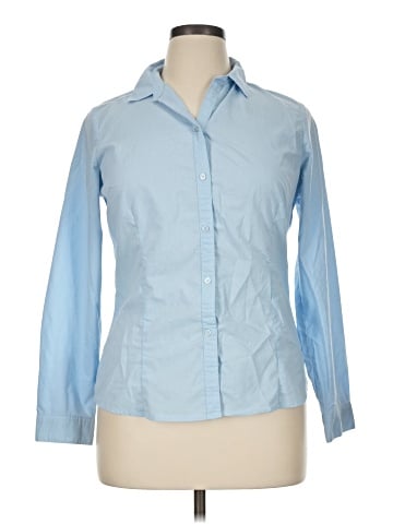 Doublju Long Sleeve Button-Down Shirt (view 1)