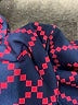 Top It Off Argyle Blue Casual Dress Size S - photo 7