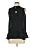 Banana Republic 100% Polyester Black Sleeveless Blouse Size Med Petite - photo 1