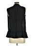 Banana Republic 100% Polyester Black Sleeveless Blouse Size Med Petite - photo 2